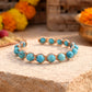 Copper & Turquoise Crystal Bracelet