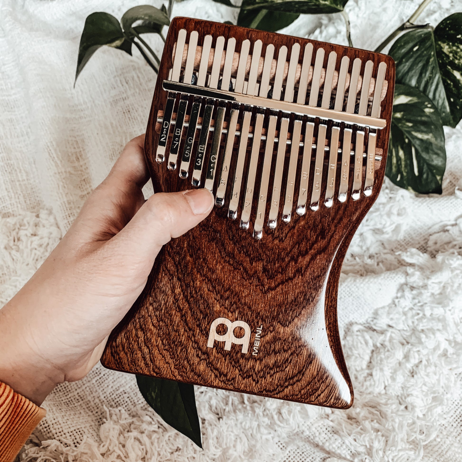Meinl Sonic Energy Solid Kalimba - 17 notes, sapele detail view 16 at Luna Panther