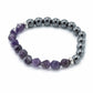 Faceted Gemstone Bracelet - Magnetic Amethyst - Luna Panther