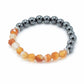 Faceted Gemstone Bracelet - Magnetic Carnelian - Luna Panther