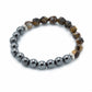 Faceted Gemstone Bracelet - Magnetic Tiger Eye - Luna Panther