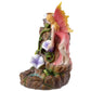 Polished Fairy Flower Garden Waterfall Backflow Incense Burner 2 featuring natural patterning and unique variations - Luna Panther