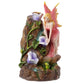 Polished Fairy Flower Garden Waterfall Backflow Incense Burner 2 featuring natural patterning and unique variations - Luna Panther