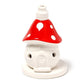 Fairy Toadstool House Ceramic Incense Cone Burner - Luna Panther