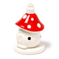 Fairy Toadstool House Ceramic Incense Cone Burner - Luna Panther