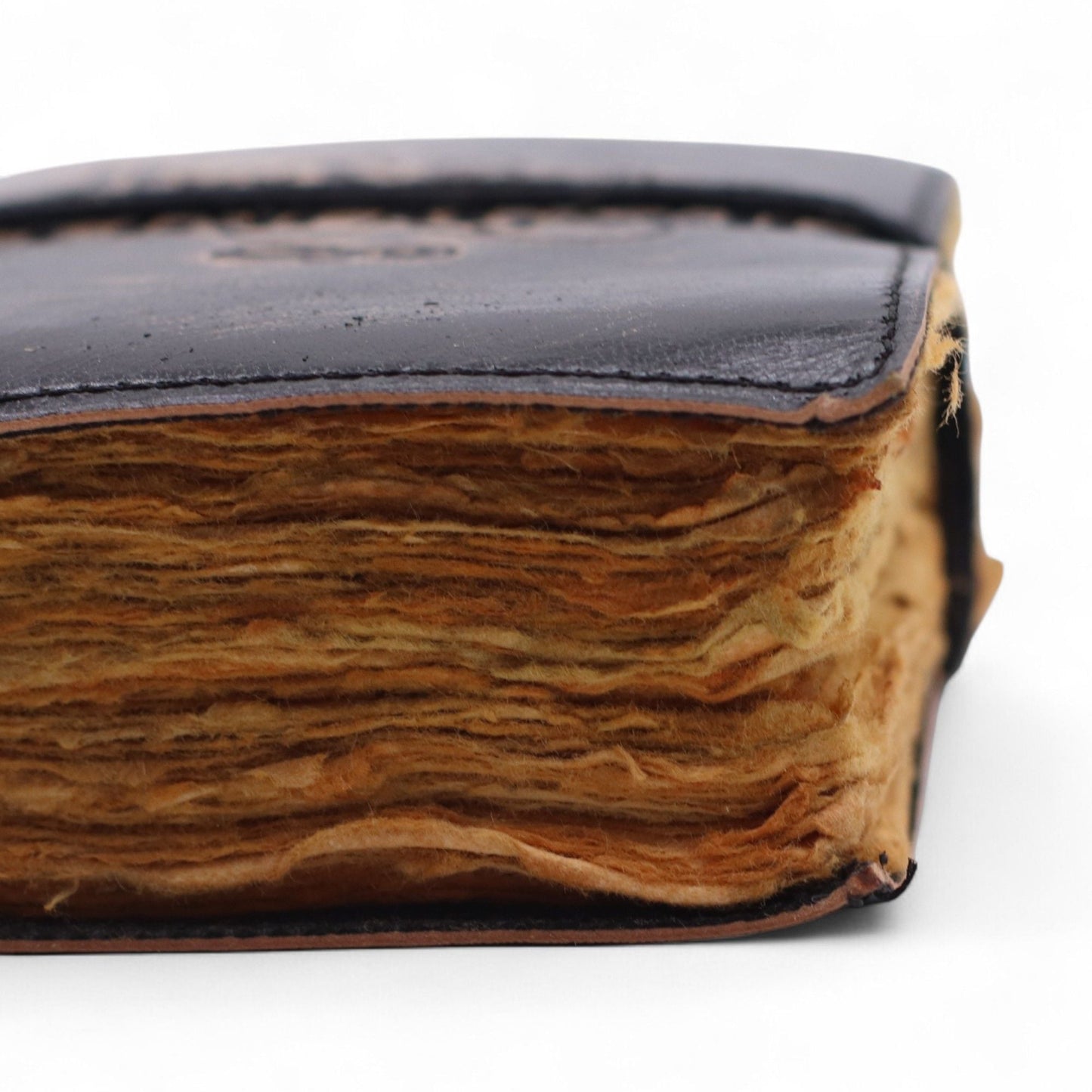 Fat Deckled Edge Leather Notebooks (5x3.5") - The Stories I Tell Myself - Luna Panther