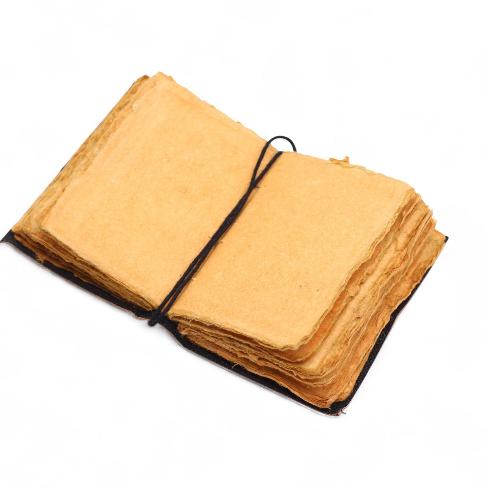 Fat Deckled Edge Leather Notebooks (5x3.5") - The Stories I Tell Myself - Luna Panther