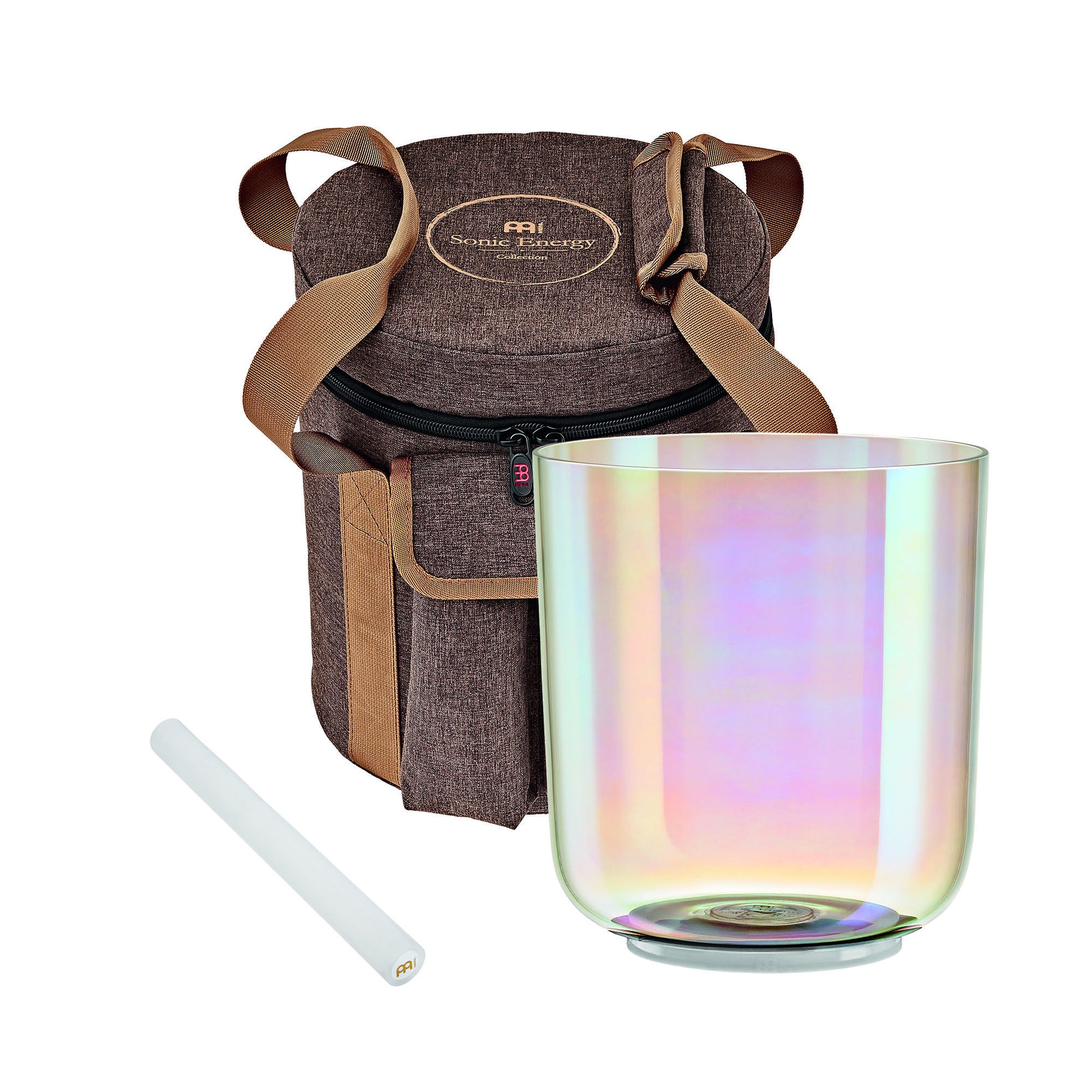 MEINL Sonic Energy Essence Crystal Singing Bowl 6" - E4/Solarplexus Chakra/440 Hz - Clear detail view 9 at Luna Panther