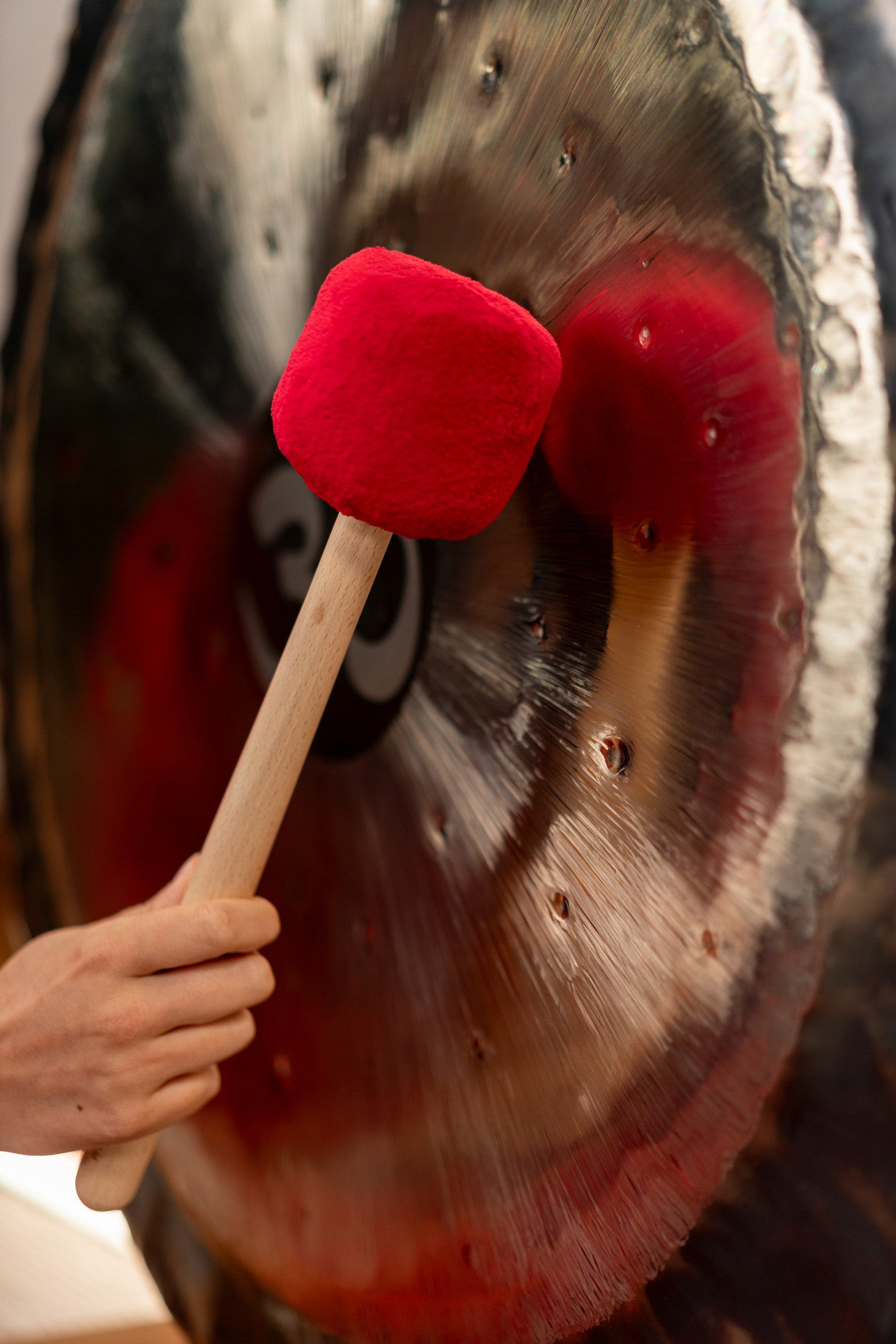 MEINL Sonic Energy Gong Mallet Medium - Rose detail view 3 at Luna Panther