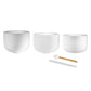 MEINL Sonic Energy 3-piece Crystal Singing Bowl Set, C3 / E3 / G3, 440 Hz detail view 2 at Luna Panther