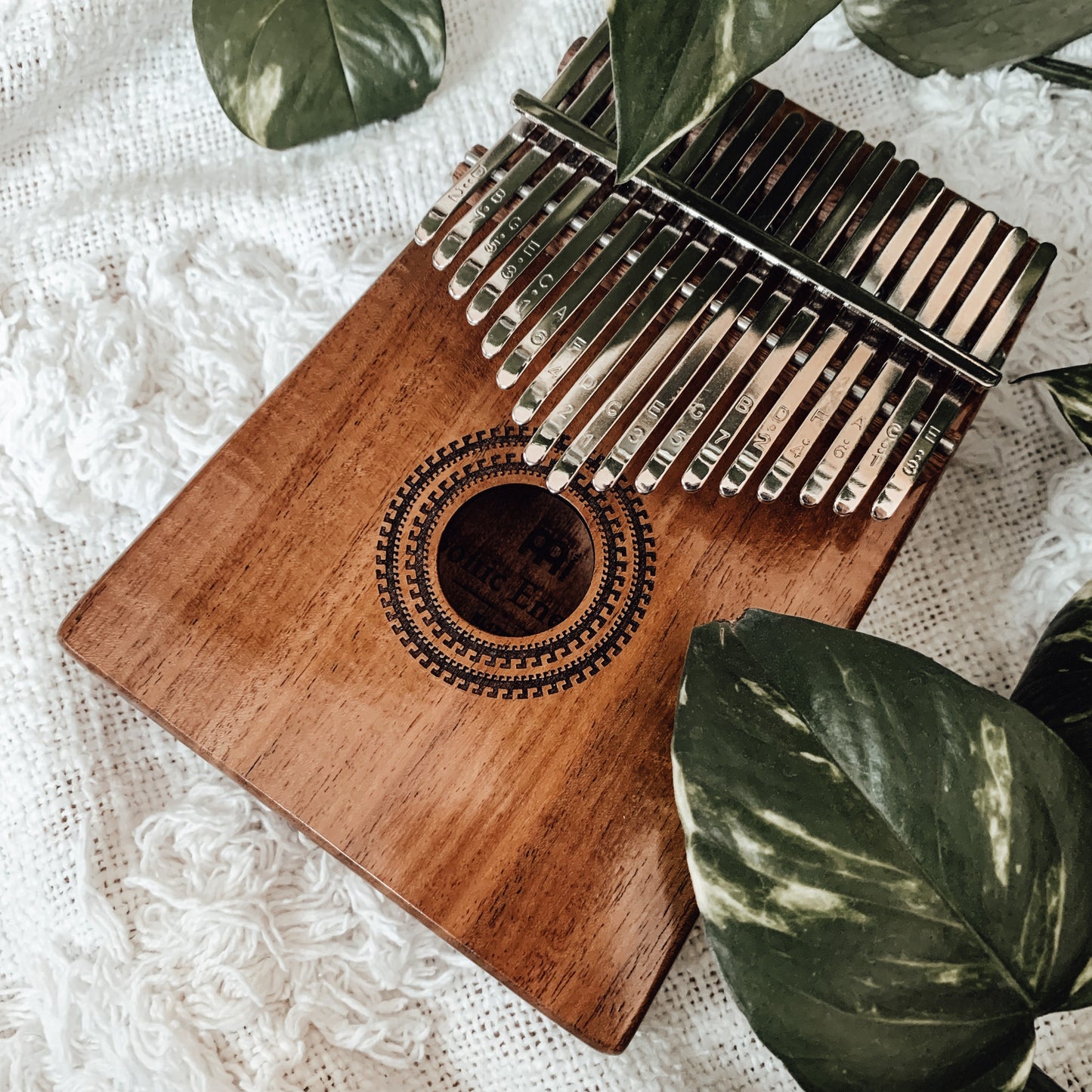 Meinl Sonic Energy Sound Hole Kalimba - 17 notes, acacia detail view 14 at Luna Panther
