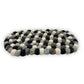 Felt Ball Oval Centre Mat - Multi Grey Colour - Luna Panther
