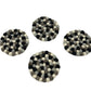 Felt Ball Round Coasters - Multi Grey colour (set of 4) - Luna Panther