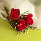 Felt Flowers - Red Roses - Luna Panther