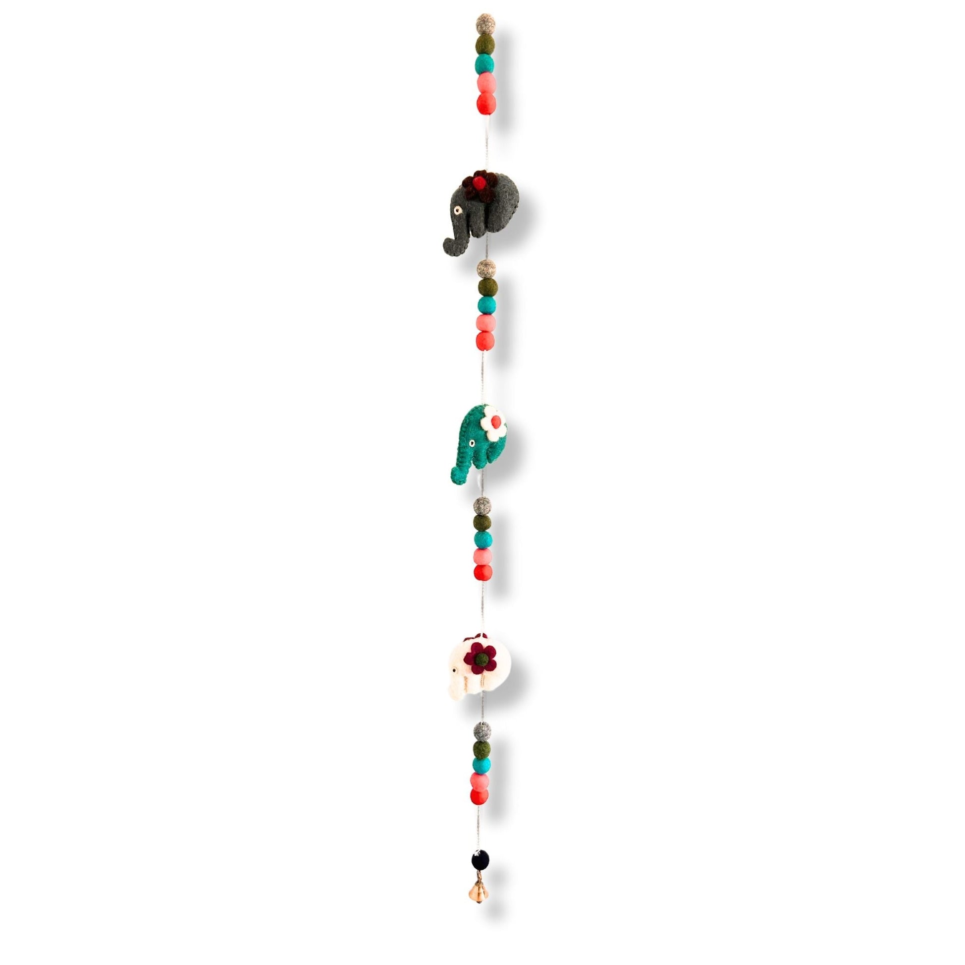 Felt Wall Hanging - Elephants (assorted colours) - Luna Panther