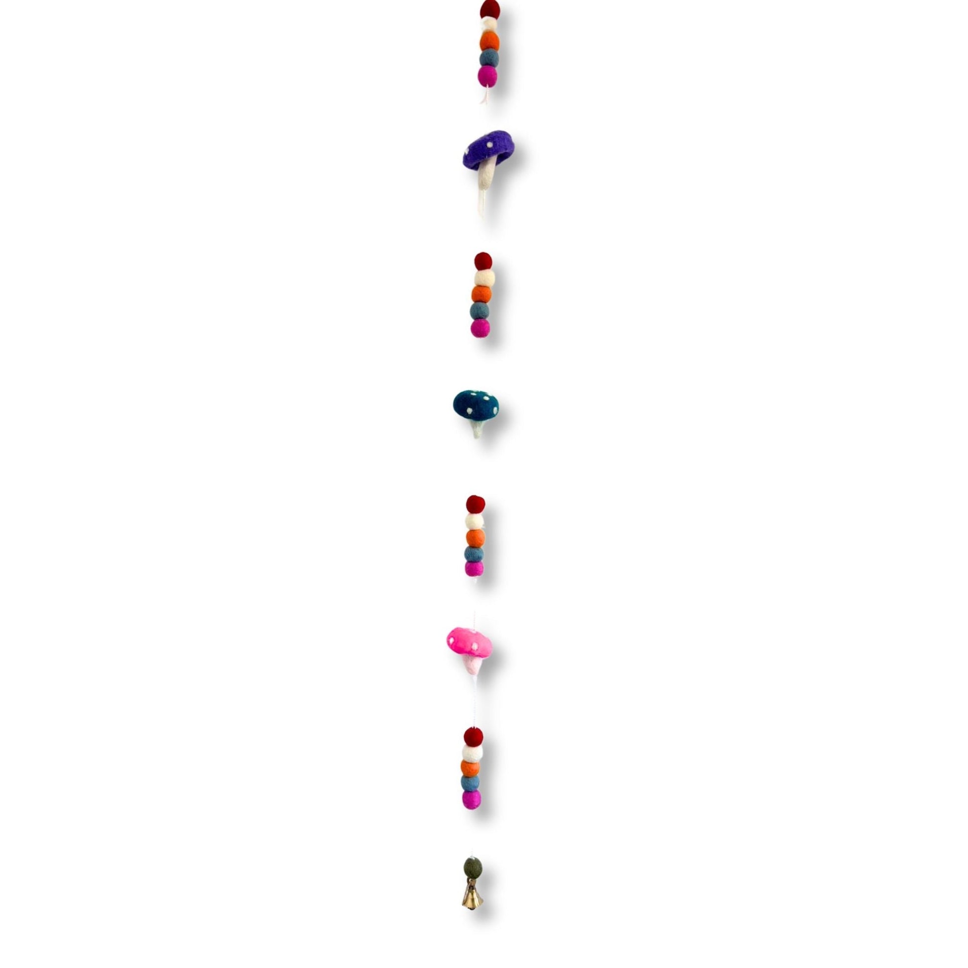 Felt Wall Hanging - Mushrooms (assorted colours) - Luna Panther