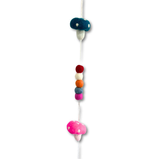 Felt Wall Hanging - Mushrooms (assorted colours) - Luna Panther alternate view