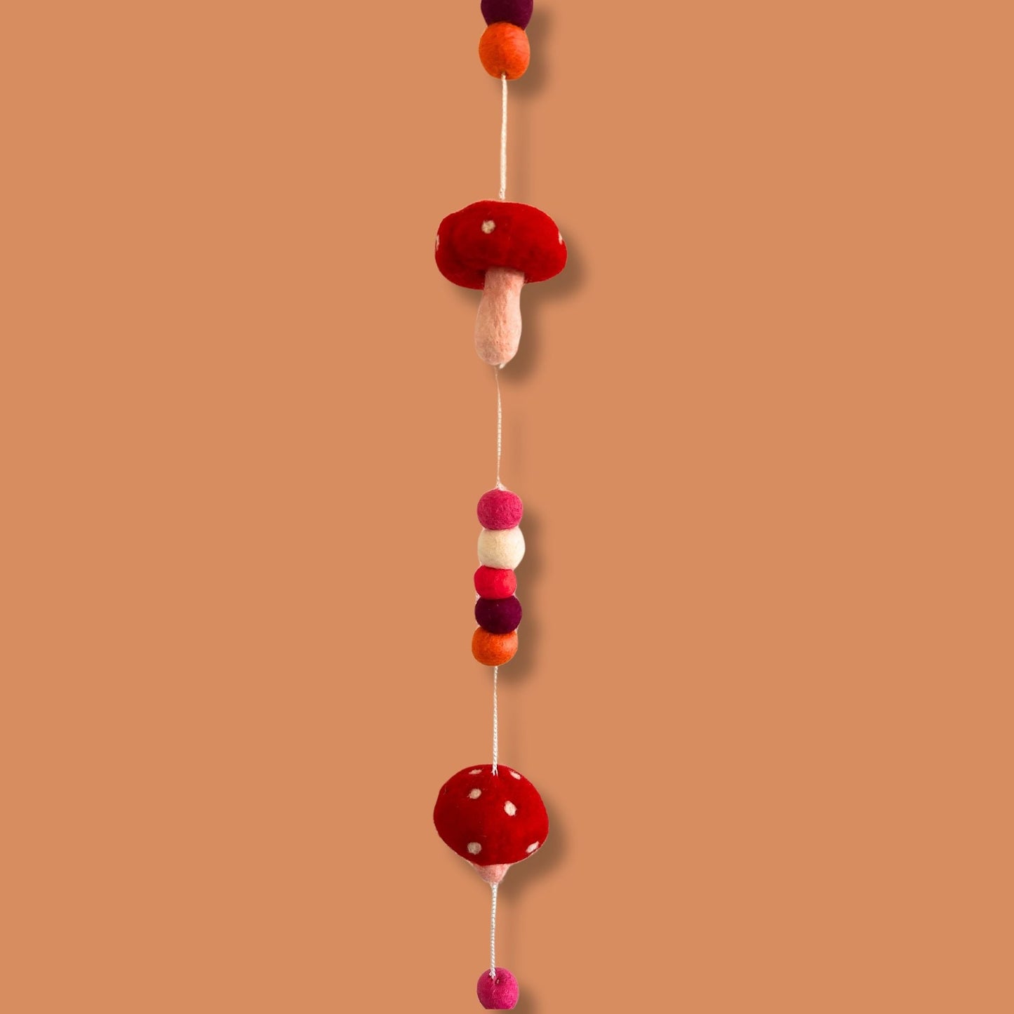 Felt Wall Hanging - Redtop Mushrooms - Luna Panther