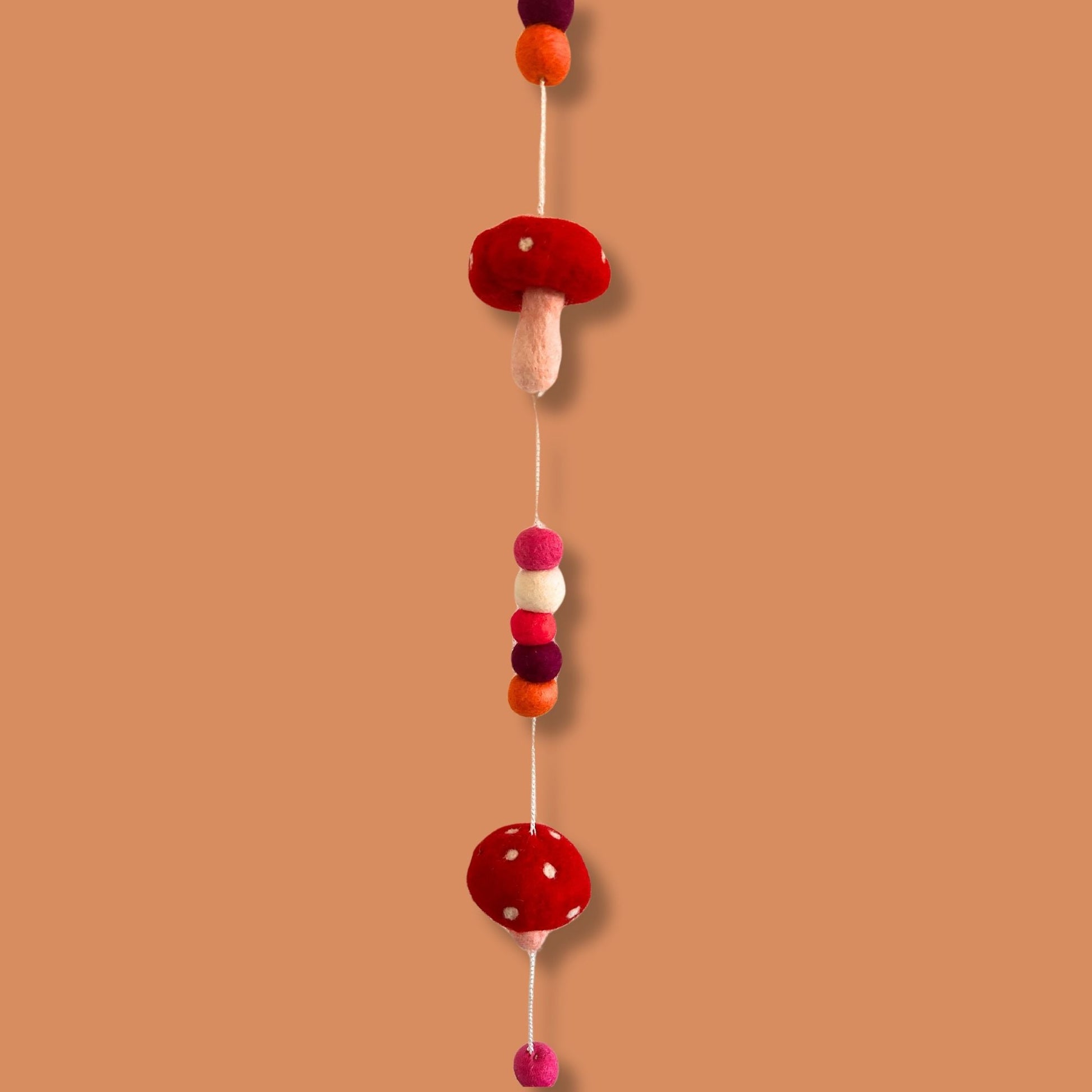 Felt Wall Hanging - Redtop Mushrooms - Luna Panther