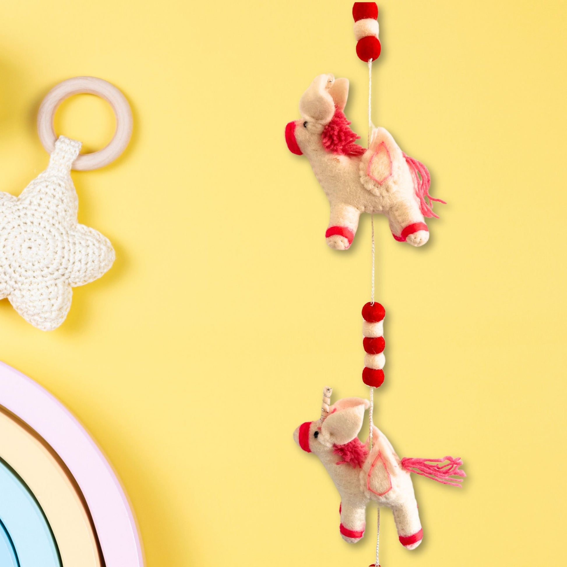 Felt Wall Hanging - Unicorns - Luna Panther
