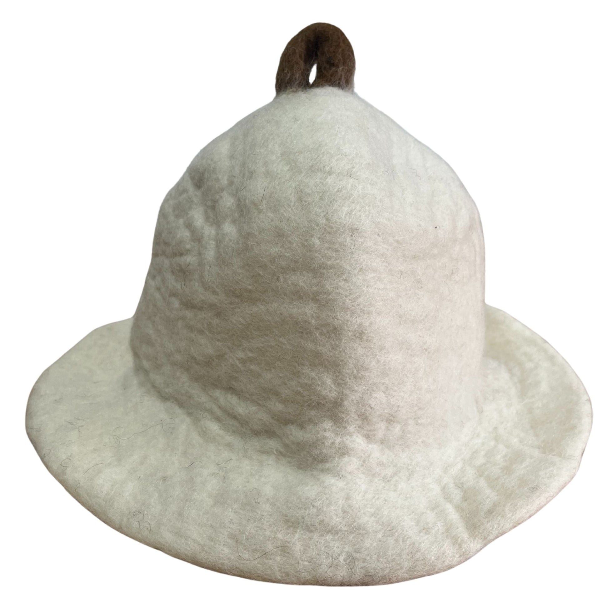 Felted Sauna Bowl Hat - Natural - Luna Panther
