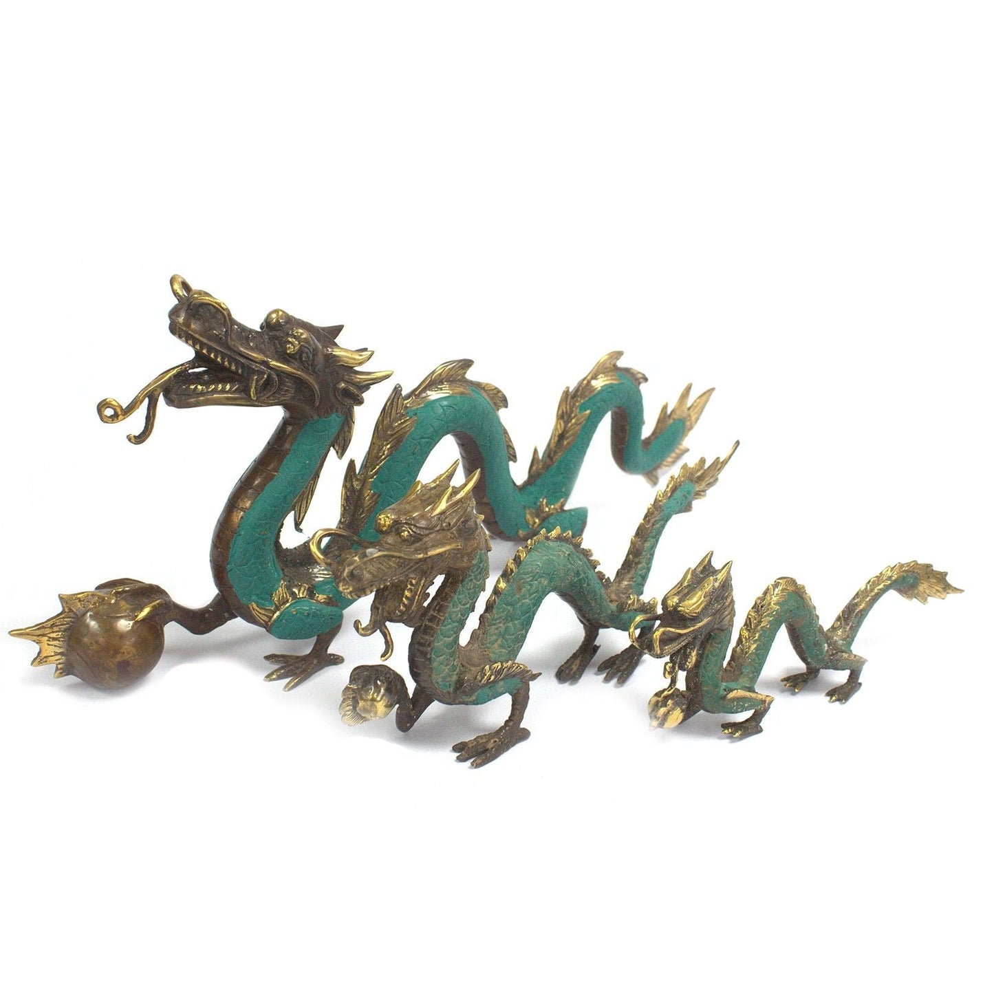 Feng Shui - Small Dragon with Ball - 20cm - Luna Panther