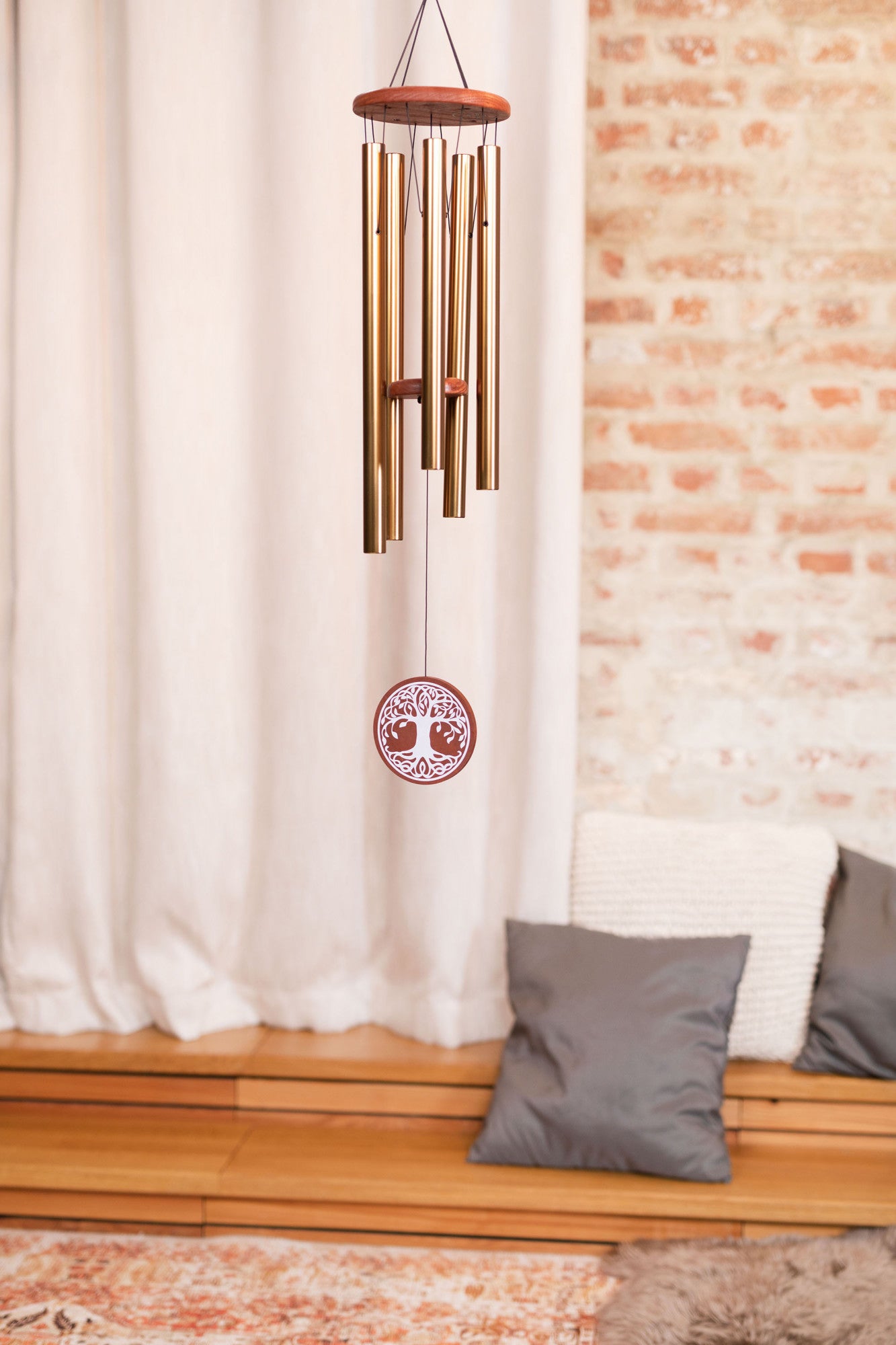 MEINL Sonic Energy Tree of Life Meditation Chime 36"/90 cm - 432 Hz - Bronze detail view 2 at Luna Panther