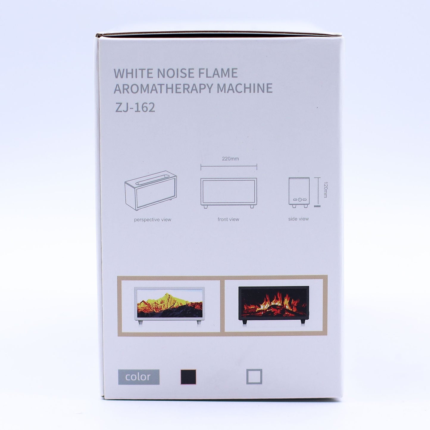 Flame Effect Aroma Diffuser with Bird Sound - Black USB - Colour Change - Luna Panther