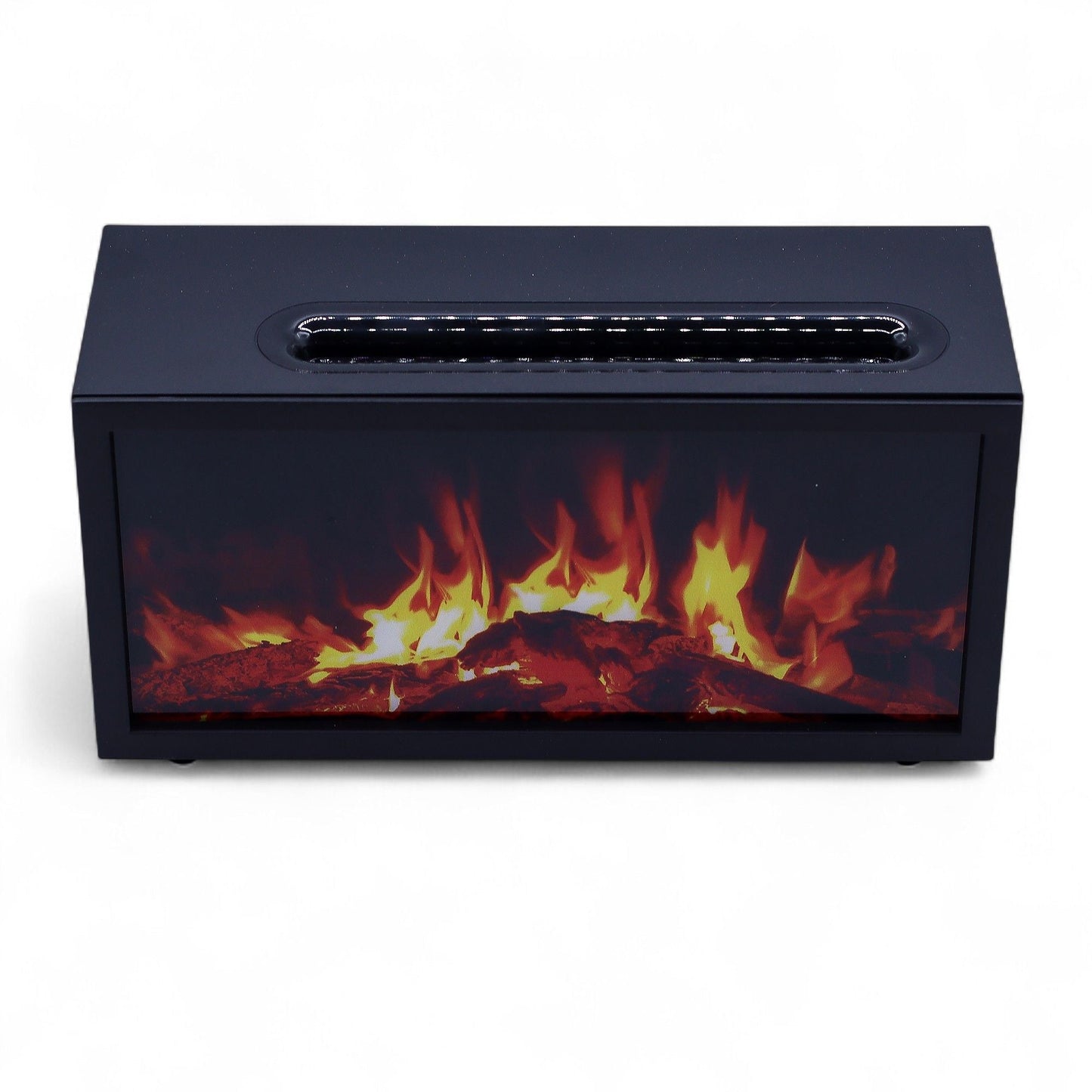 Flame Effect Aroma Diffuser with Bird Sound - Black USB - Colour Change - Luna Panther