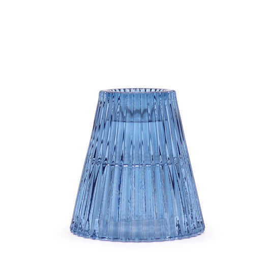 Polished Flip Dinner Candle / Tealight Holder - Royal Blue featuring natural patterning and unique variations - Luna Panther