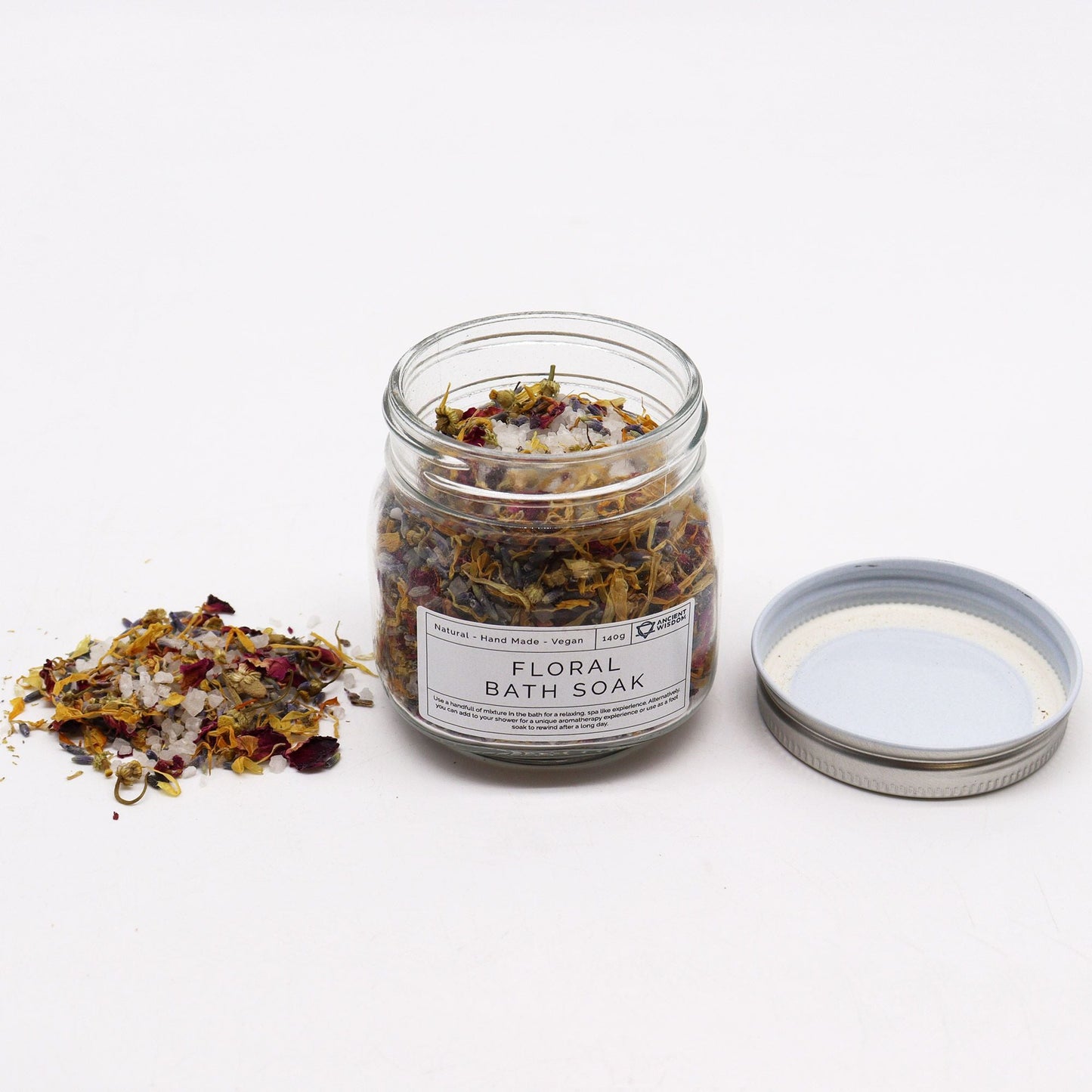Floral Bath Soak - Natural - 140g - Luna Panther