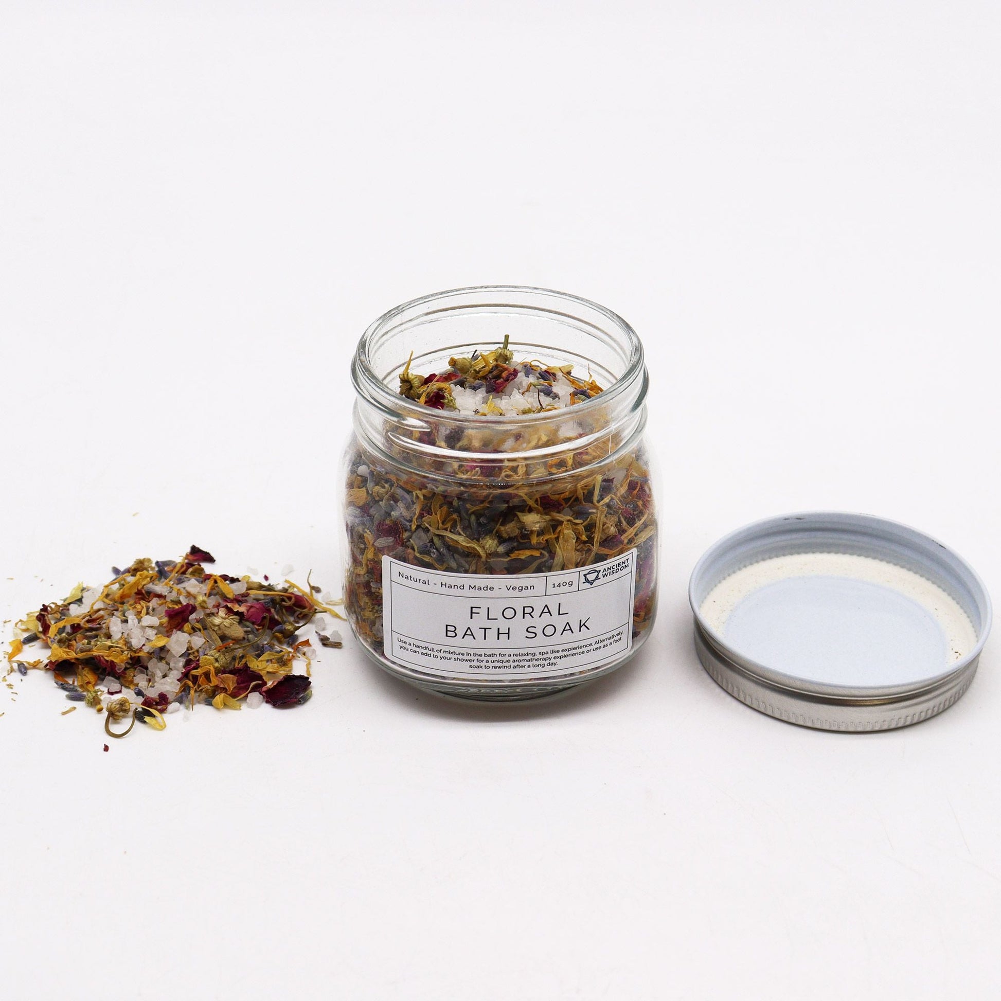 Floral Bath Soak - Natural - 140g - Luna Panther