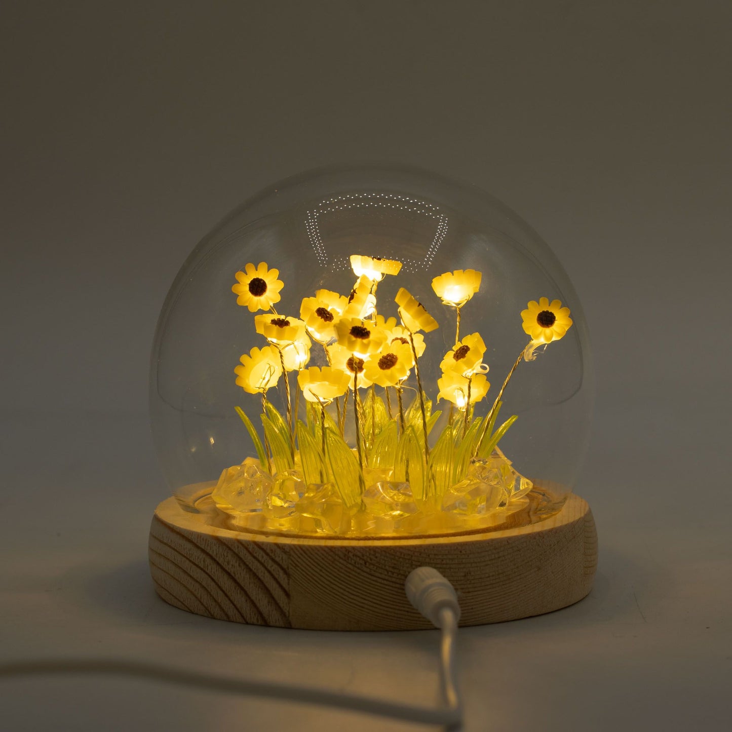 Floral Glow Garden Dome - 20 Sunflower - LED USB - Luna Panther