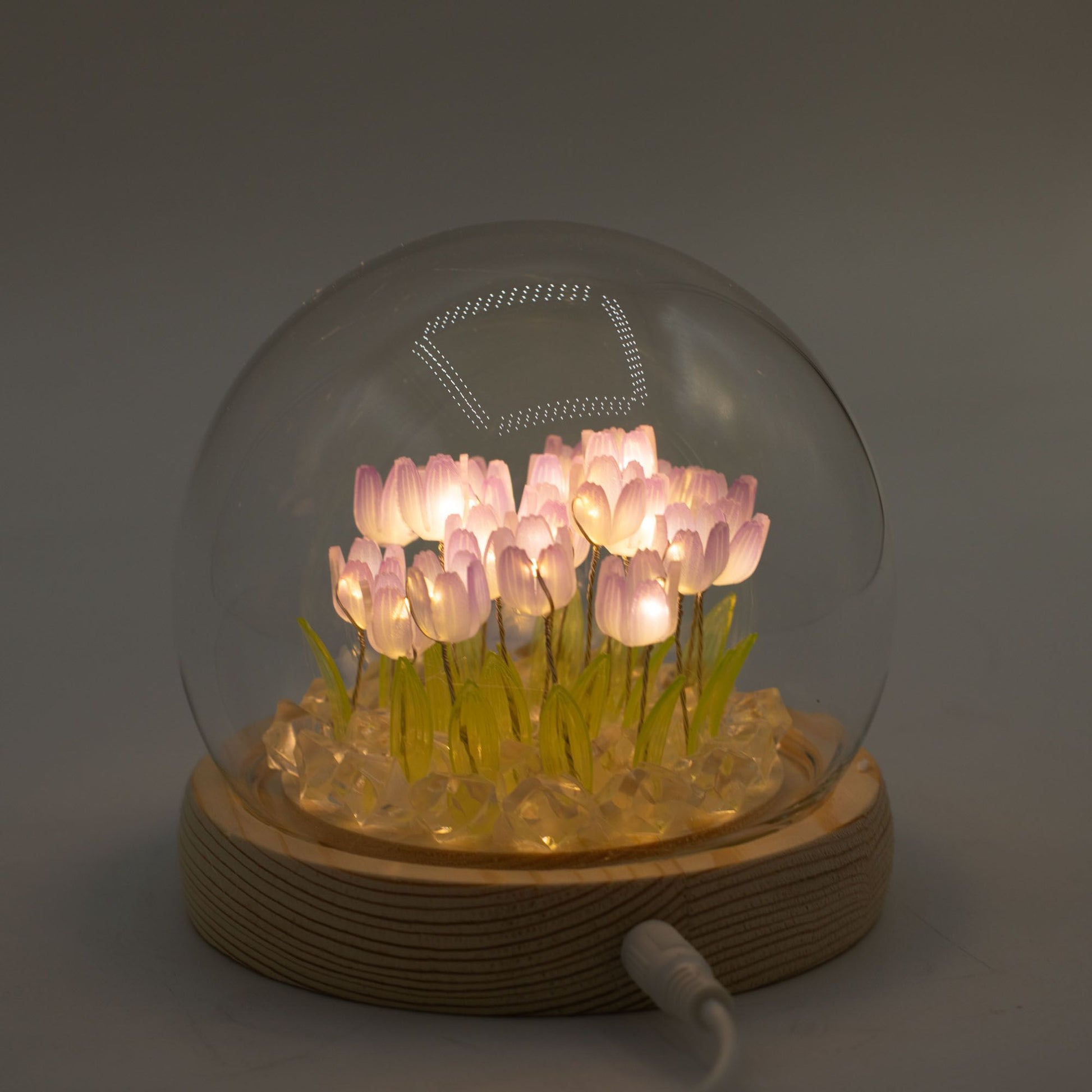 Floral Glow Garden Dome - 20 Tulips - LED USB - Luna Panther