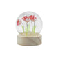 Floral Glow Garden Dome - 5 Red Roses - LED Battery - Luna Panther
