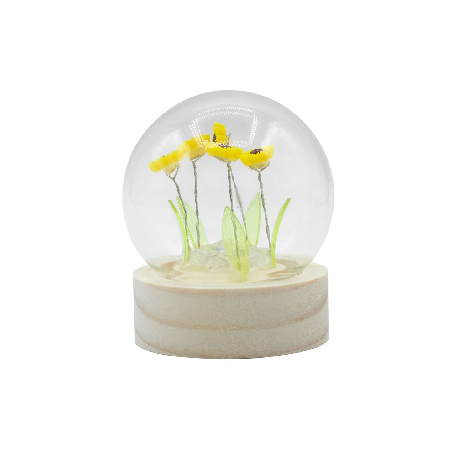 Floral Glow Garden Dome - 5 Sunflowers - LED Battery - Luna Panther