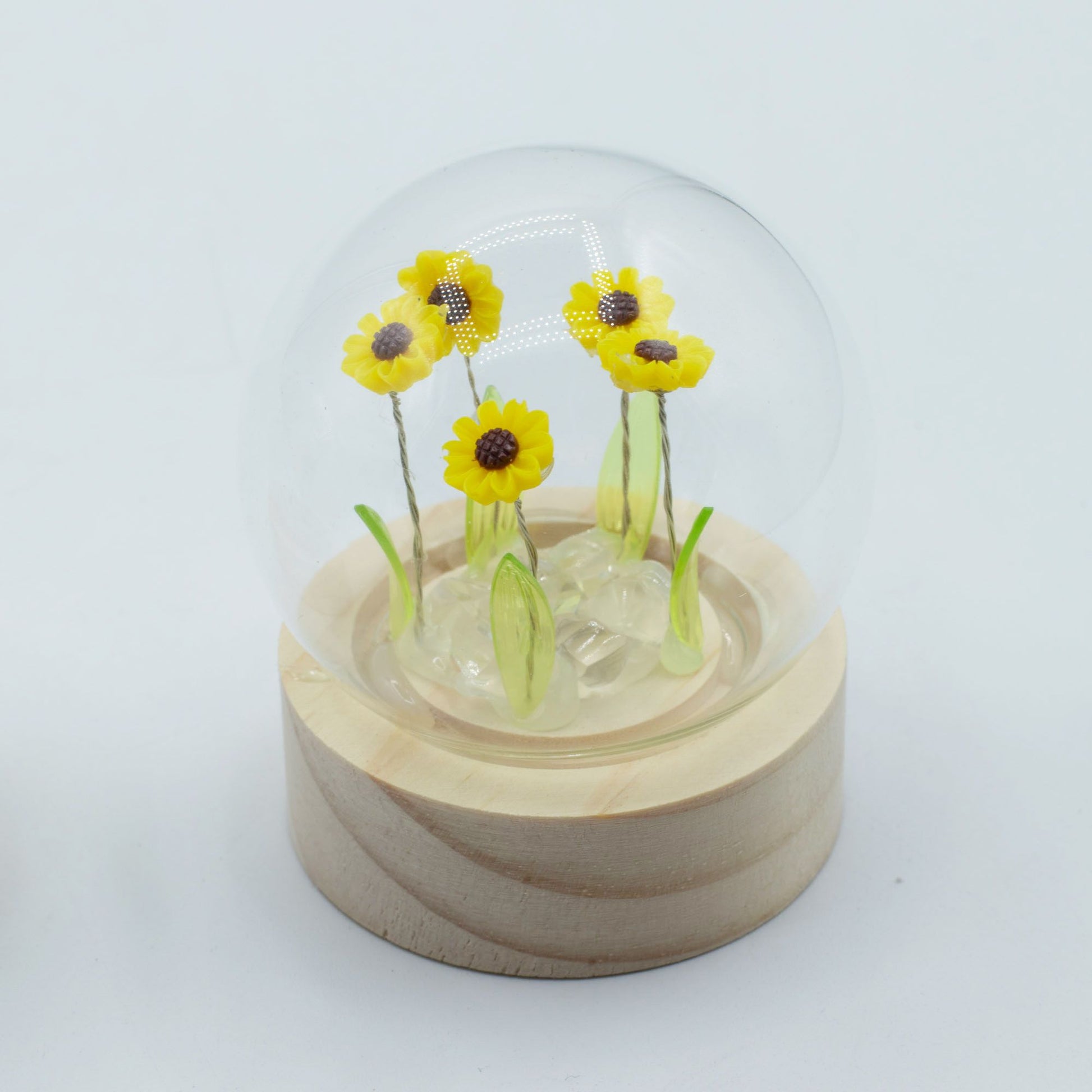 Floral Glow Garden Dome - 5 Sunflowers - LED Battery - Luna Panther