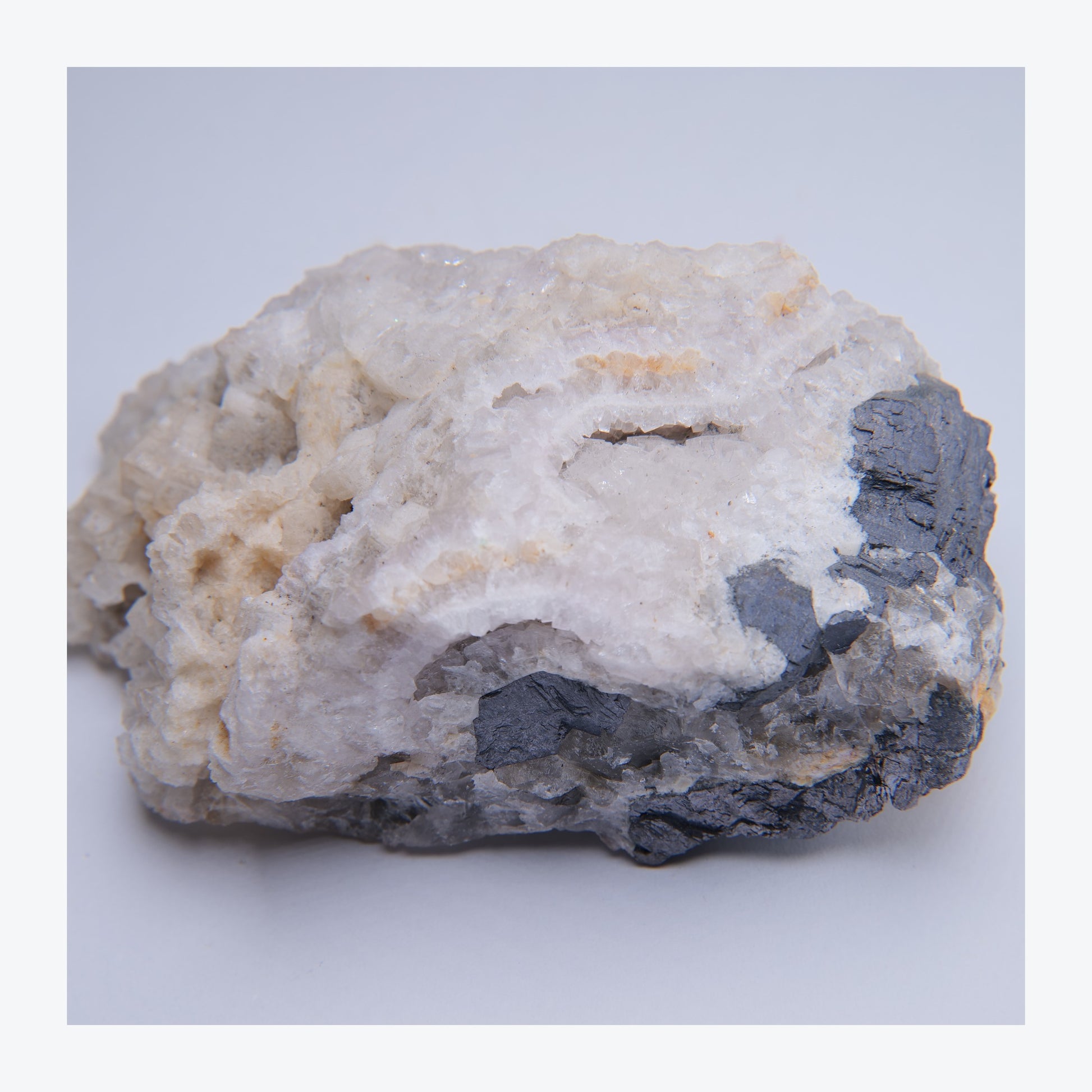 Fluorite and calcite specimen from Ladywash Mine, Derbyshire, 379g