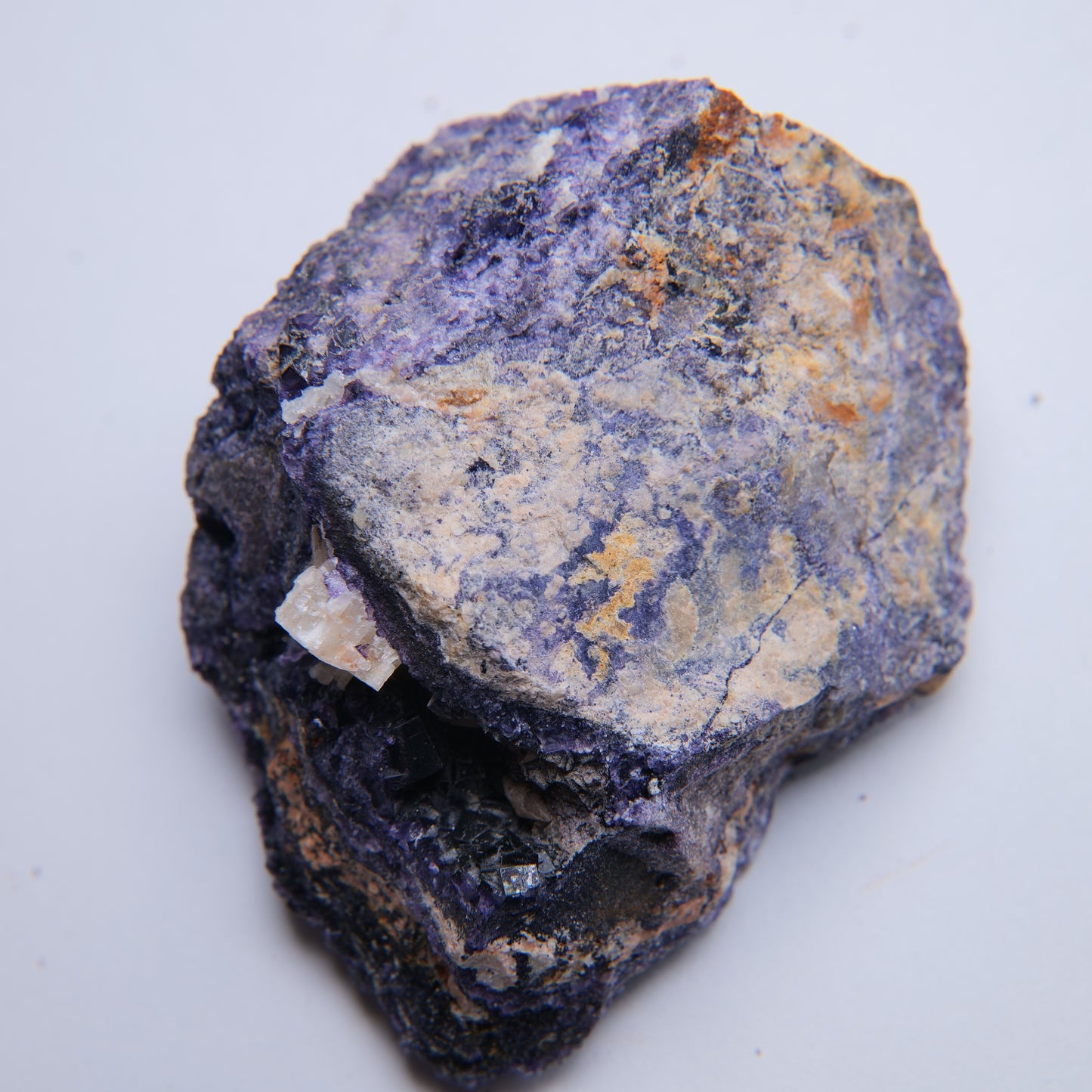 Fluorite from Mill Dam Mine dumps, near Stoney Middleton, UK - 94g