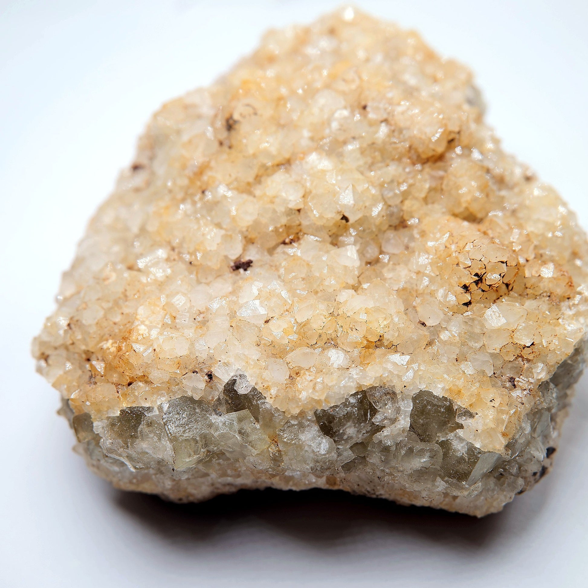 Fluorite with Quartz Crystals on Matrix - 561g - Luna Panther