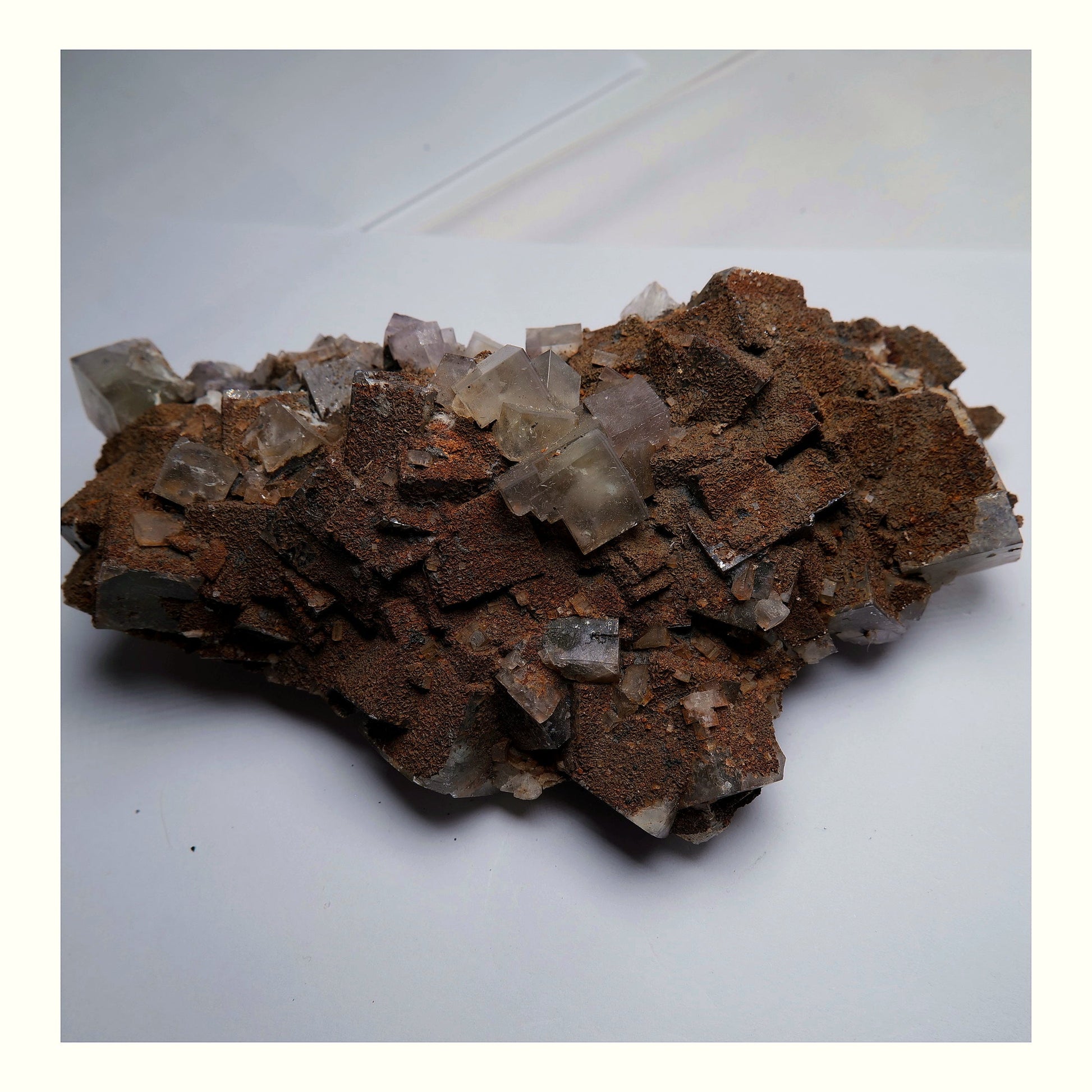 Fluorite with Siderite on Matrix - 756g - Luna Panther