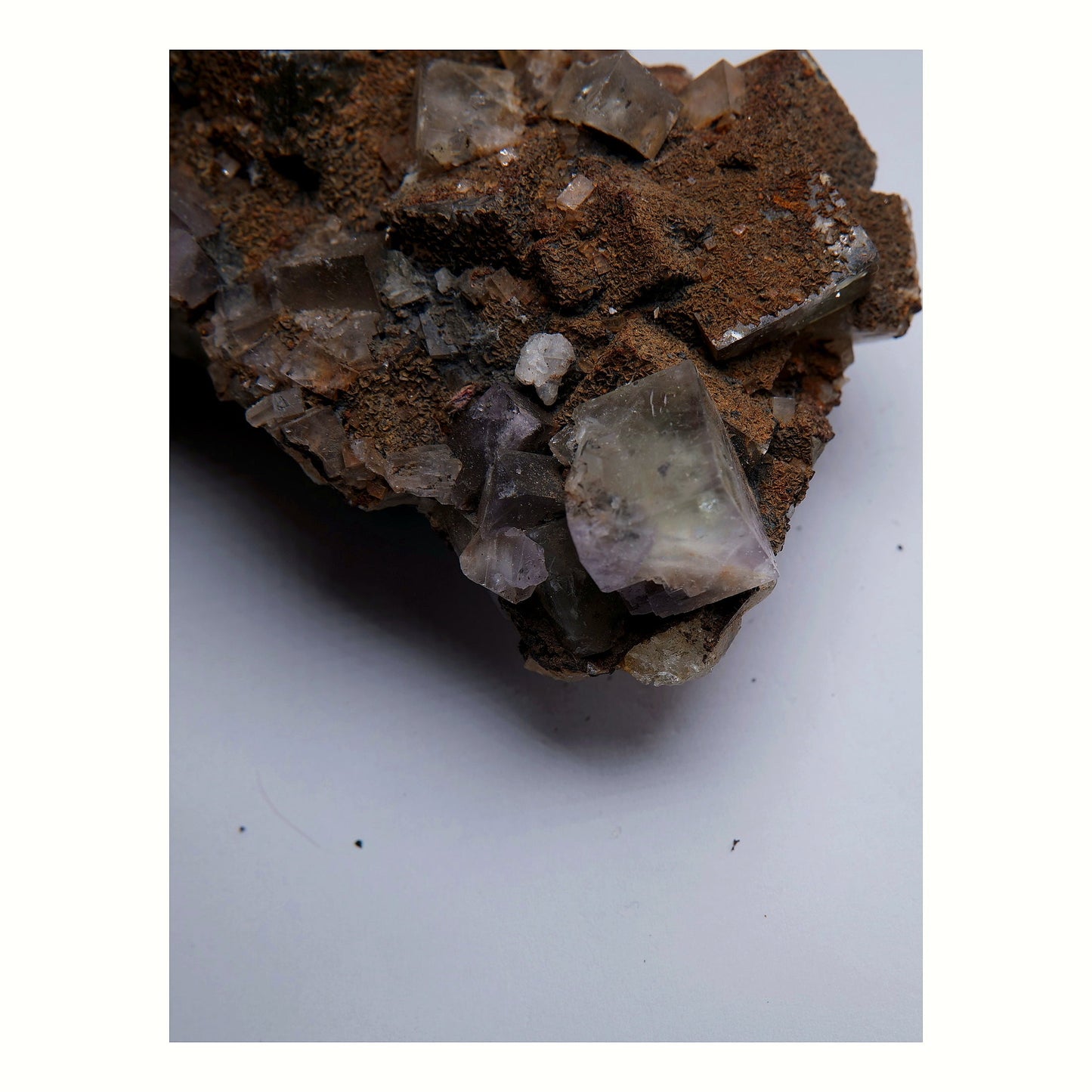 Fluorite with Siderite on Matrix - 756g - Luna Panther