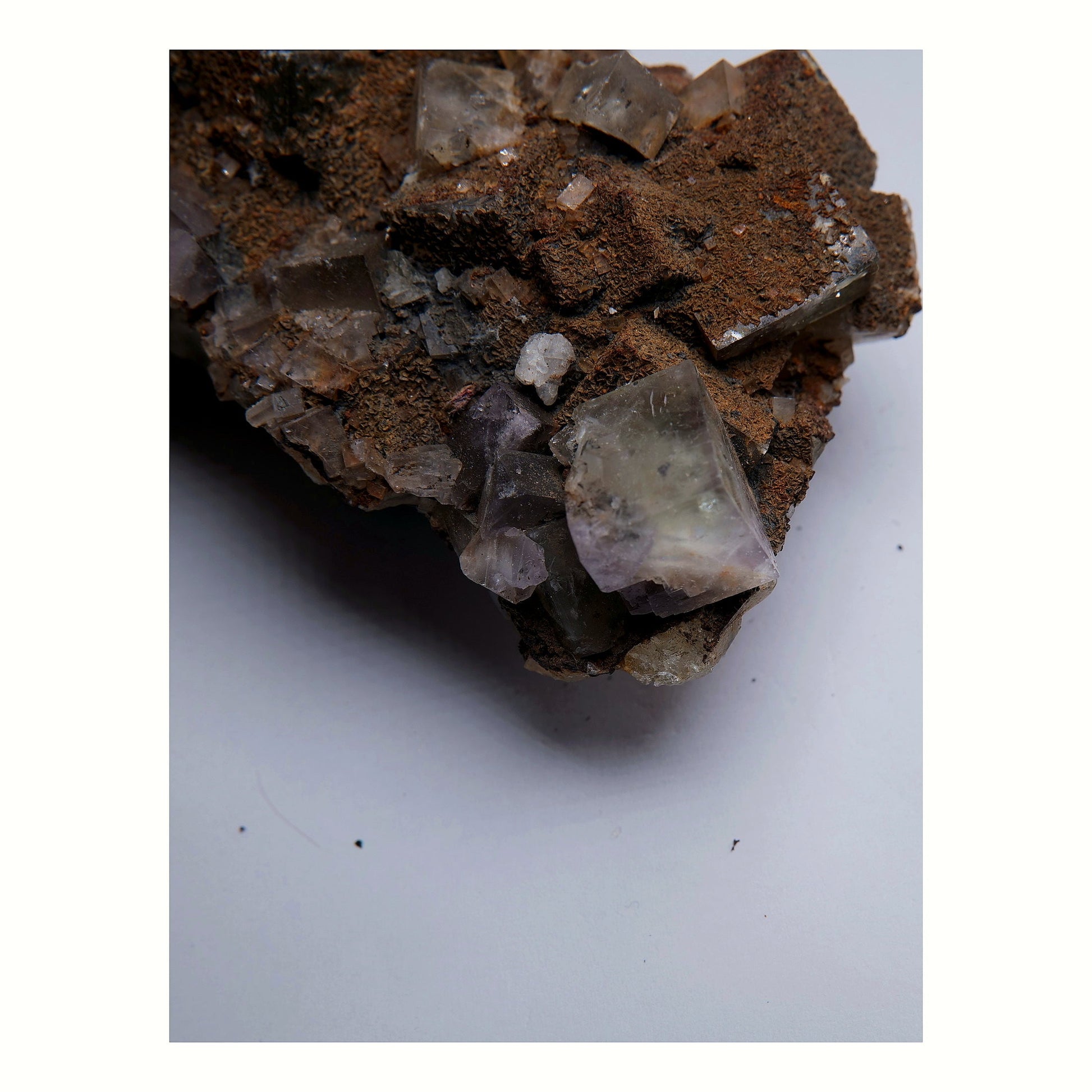 Fluorite with Siderite on Matrix - 756g - Luna Panther