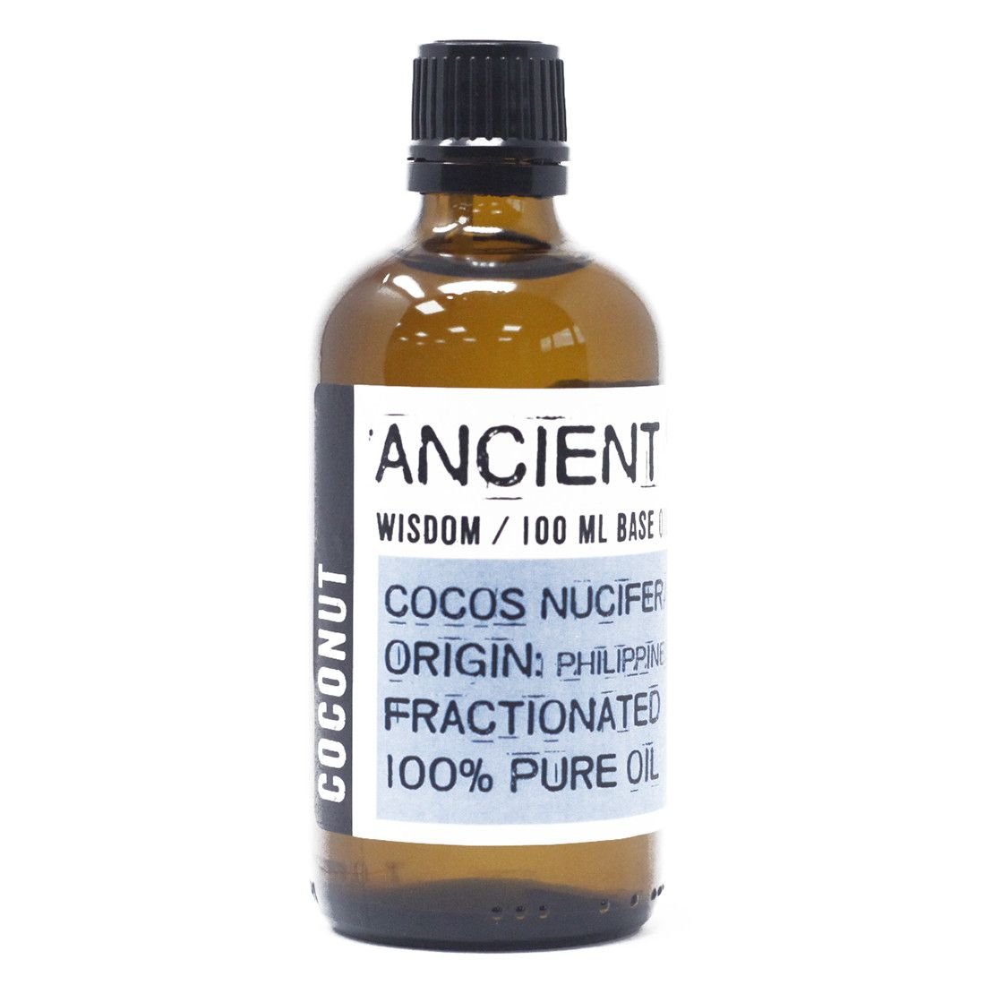 Polished Fractionated Coconut Oil - 100ml featuring natural patterning and unique variations - Luna Panther