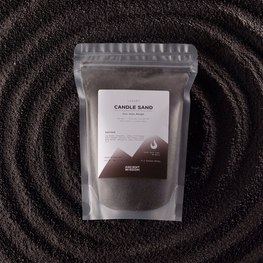 Fragranced Candle Sand – Black – Spirited – 300 g - Luna Panther