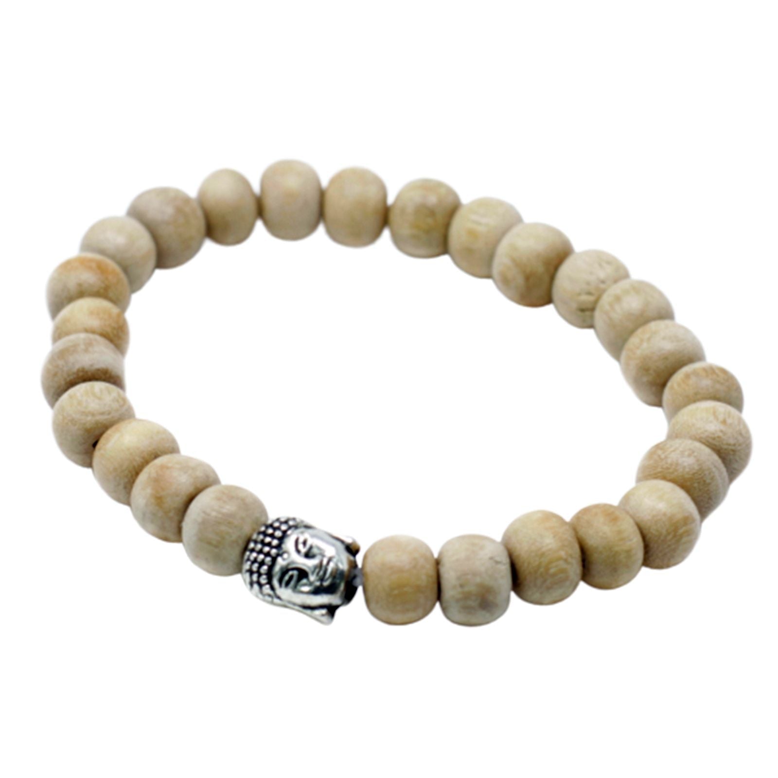 Fragrant Sandal Beads & Buddha Bangle - Luna Panther