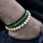 Fragrant Sandal Beads & Buddha Bangle - Luna Panther