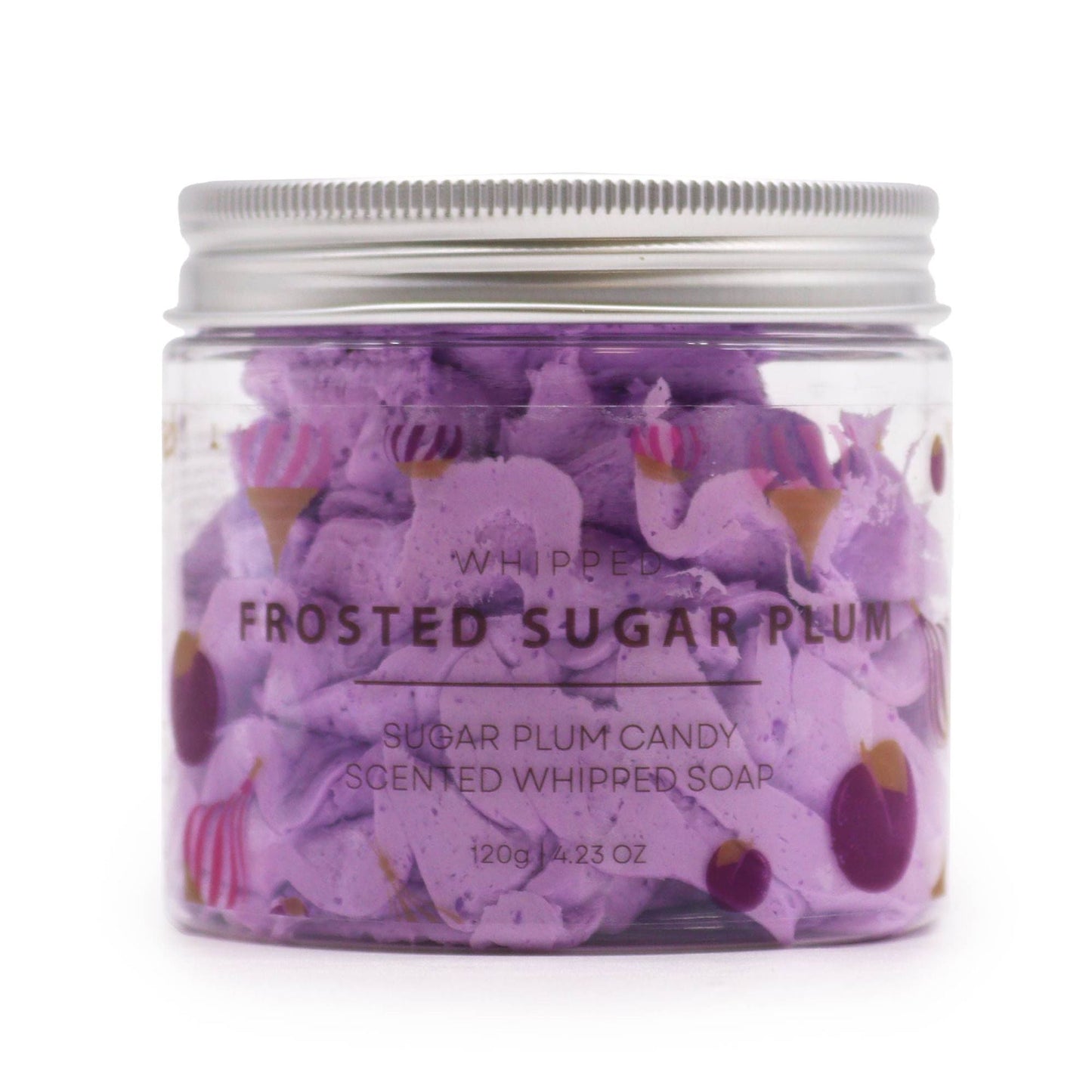 Frosted Sugar Plum Whipped Soap 120 g — bath & body, image 1 of 5.
