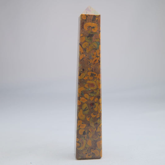 Fruit Jasper Crystal Tower 122g - Luna Panther