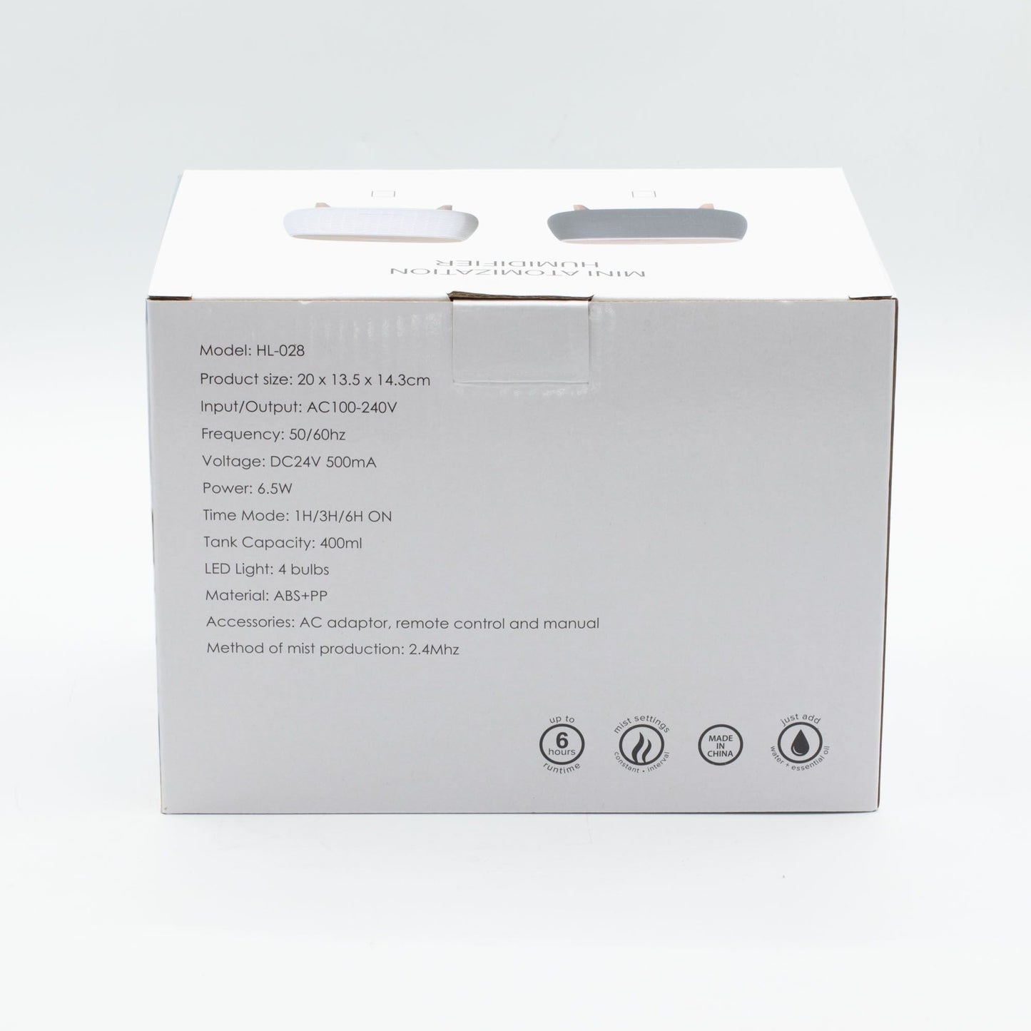 Futuristic Ribbed Aroma Diffuser with Colour - Changing Light - Luna Panther